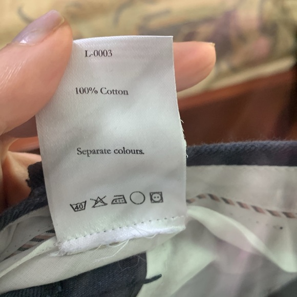 Men’s Olive Trousers Navy - Picture 4 of 5